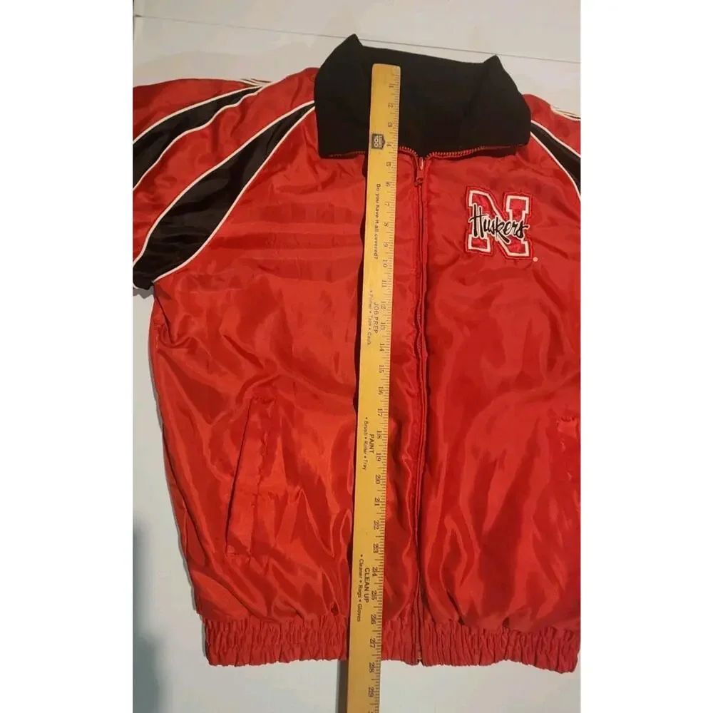Vintage Nebraska Huskers Jacket Reversible Coat G-III Global Men’s MEDIUM